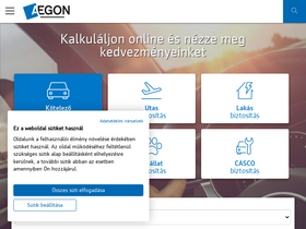 'aegon.hu' screenshot