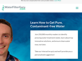 'waterfilterguru.com' screenshot