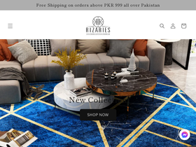 Rizaries website screenshot