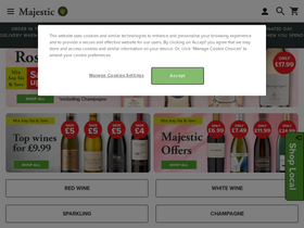 'majestic.co.uk' screenshot