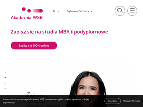 'wsb.edu.pl' screenshot