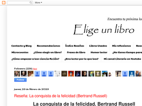 'eligeunlibro.blogspot.com' screenshot
