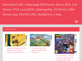 'roms3ds.com' screenshot