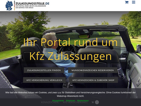 'zulassungsstelle.de' screenshot