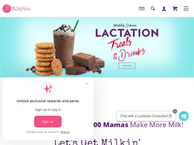 'milky-mama.com' screenshot
