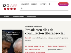 'izquierdaweb.com' screenshot