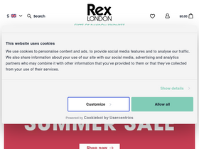 'rexlondon.com' screenshot