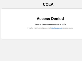 'ccea.org.uk' screenshot