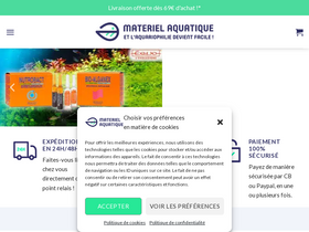 'materiel-aquatique.com' screenshot