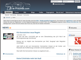 'a4-freunde.com' screenshot