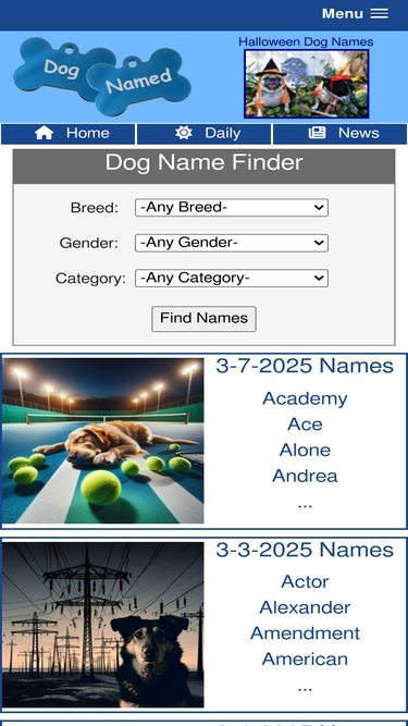 dognamed.com