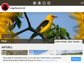 'vogelwarte.ch' screenshot