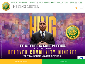 'thekingcenter.org' screenshot