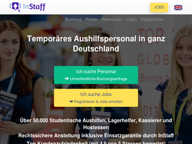 'instaff.jobs' screenshot