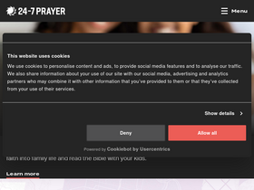 '24-7prayer.com' screenshot