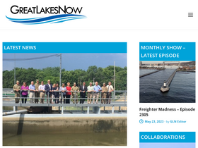 'greatlakesnow.org' screenshot
