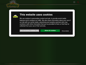'pfanner.com' screenshot