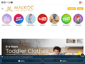 'malkocbebe.com' screenshot