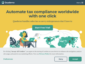 'quaderno.io' screenshot