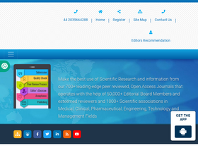 'omicsonline.org' screenshot