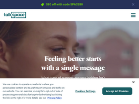 'talkspace.com' screenshot