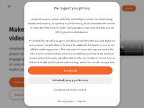 'simpleshow.com' screenshot