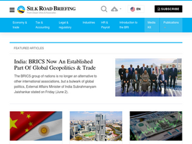 'silkroadbriefing.com' screenshot