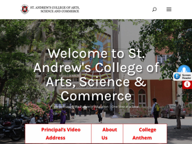 'standrewscollege.ac.in' screenshot