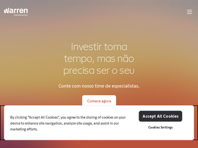 'warren.com.br' screenshot