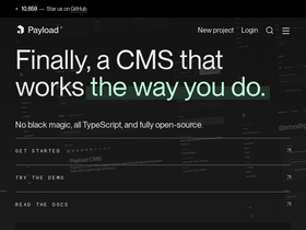 'payloadcms.com' screenshot