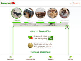 'zwierzoklik.pl' screenshot