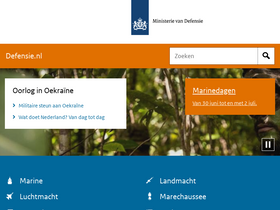 'defensie.nl' screenshot