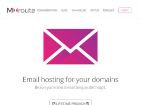 'mxroute.com' screenshot