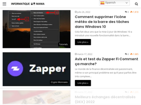 'informatique-mania.com' screenshot
