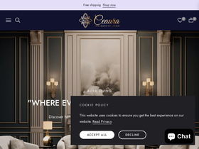 ceaura.com homepage screenshot
