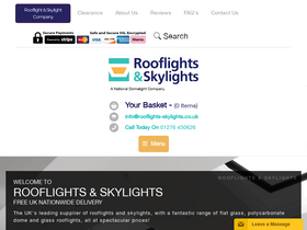 rooflights-skylights.co.uk homepage screenshot