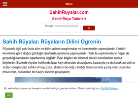 'sahihruyalar.com' screenshot