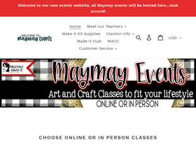 maymayevents.com homepage screenshot