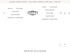 'odette.in' screenshot