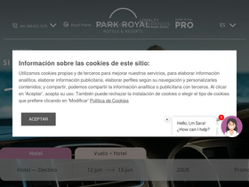'pacotes.park-royalhotels.com' screenshot