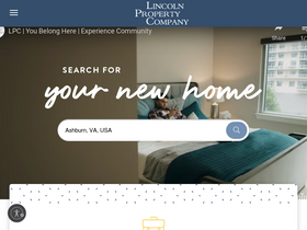 'lincolnapts.com' screenshot