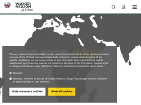 'wackerneuson.com' screenshot