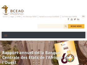 'bceao.int' screenshot