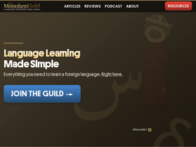 'mezzoguild.com' screenshot