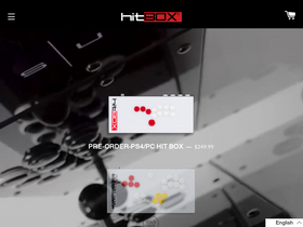 'hitboxarcade.com' screenshot