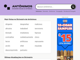 'antonimos.com.br' screenshot