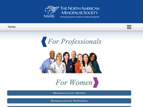 'menopause.org' screenshot