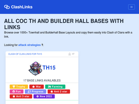 'clashlinks.com' screenshot