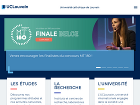 'uclouvain.be' screenshot