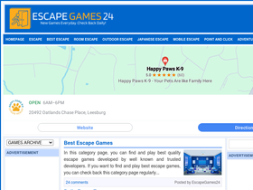'escapegames24.com' screenshot